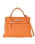 Kelly 32 In Togo Orange, front view